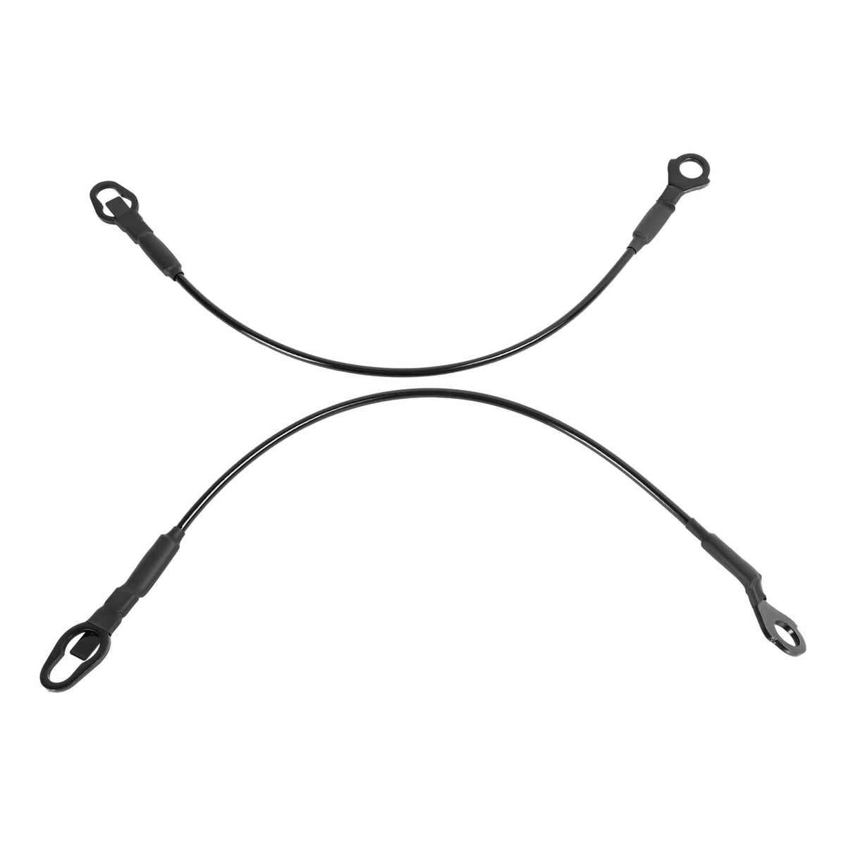 Solid Spare For Ford F-150 F250 F350 1983-1986 Truck Rear Tailgate Cables Straps Set LH+RH