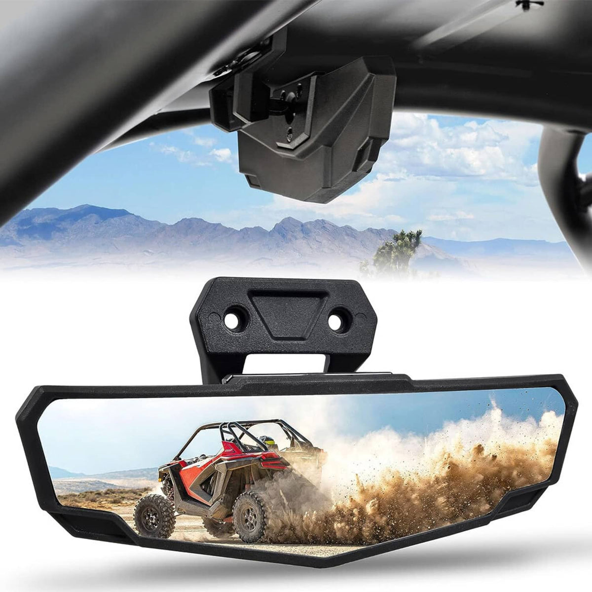 Solidspare UTV Rear View Center Mirror For Polaris RZR PRO XP / PRO R 2020-2025 2023 2024