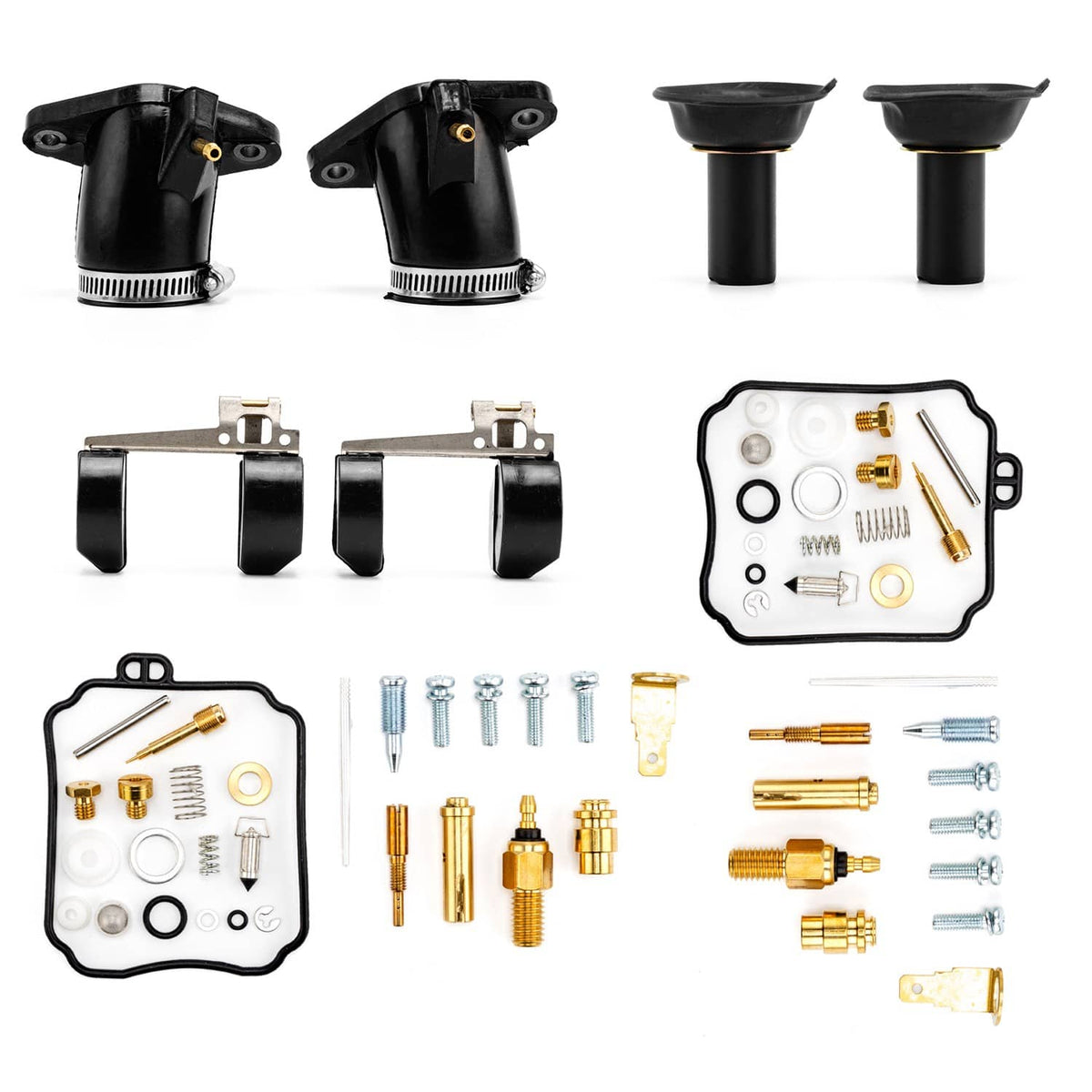 Solidspare 2X Carburetor Rebuild Repair Kit w/Gasket For Yamaha V Star 650 XVS650 1998-2016