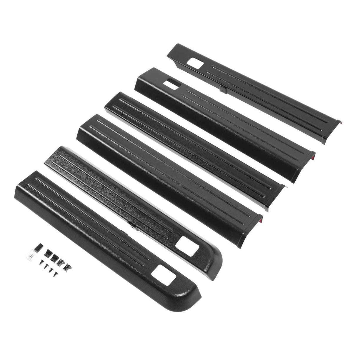 Solid Spare Truck Bed Rail Caps Cover Lh & Rh Side For 1988-2000 GMC/Chevrolet C/K 1500/2500
