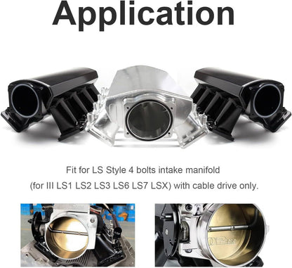 Solidspare 92MM LS Throttle Body with Position Sensors TPS IAC For LSX/LS1/ LS2/LS3/LS6/LS7