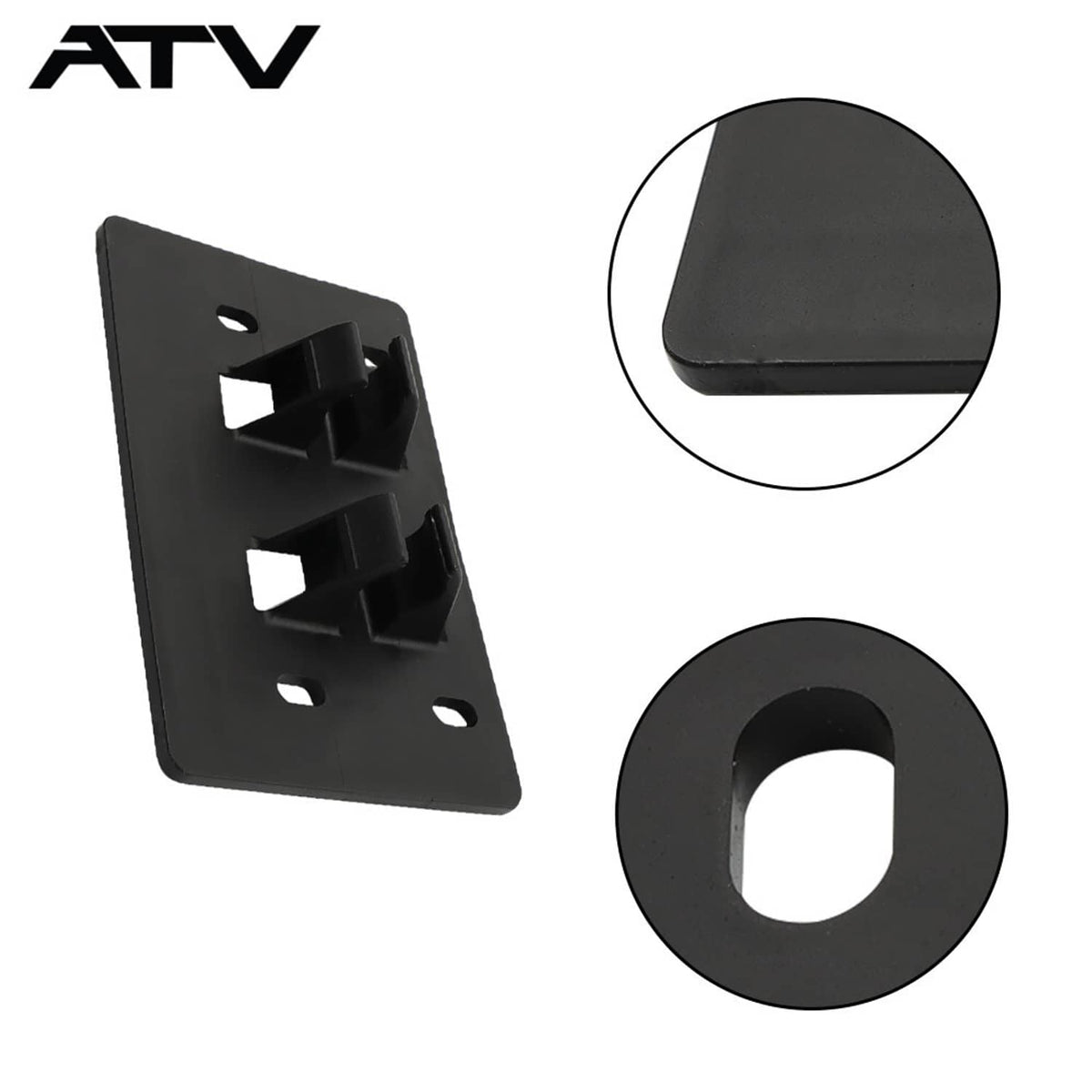 Solidspare Windshield Handle Base For Polaris Glass Tip-Out Full Windshield 5454227