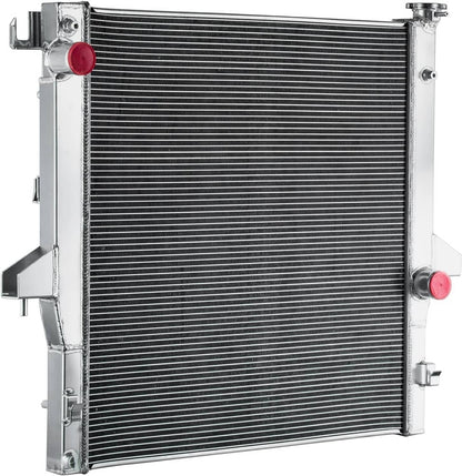 Solidspare 2 Row Radiator For 2003-2009 Dodge Ram 2500 3500 5.9L 6.7L Diesel Cummin Silver