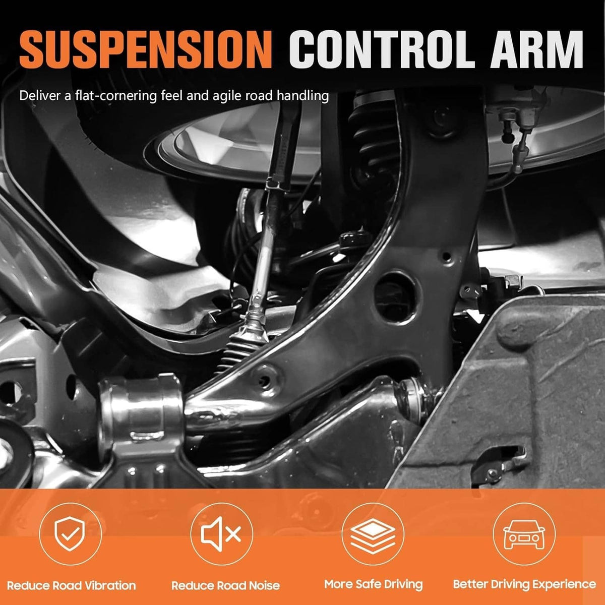 Solidspare 12x Front Upper & Lower Control Arms Suspension Kit For 2008-2012 Honda Accord