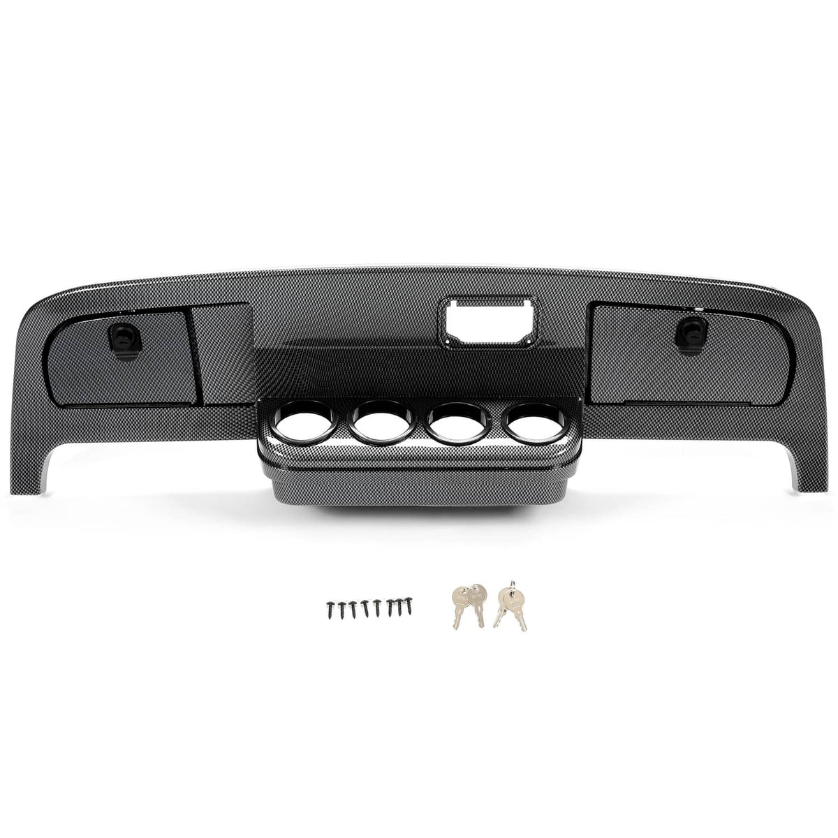 Solidspare Dash Assembly Cover Kit Carbon Fiber Style For EZGO TXT Golf Cart 1994-2013