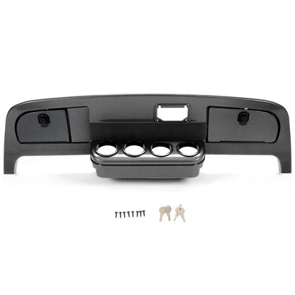 Solidspare Dash Assembly Cover Kit Carbon Fiber Style For EZGO TXT Golf Cart 1994-2013