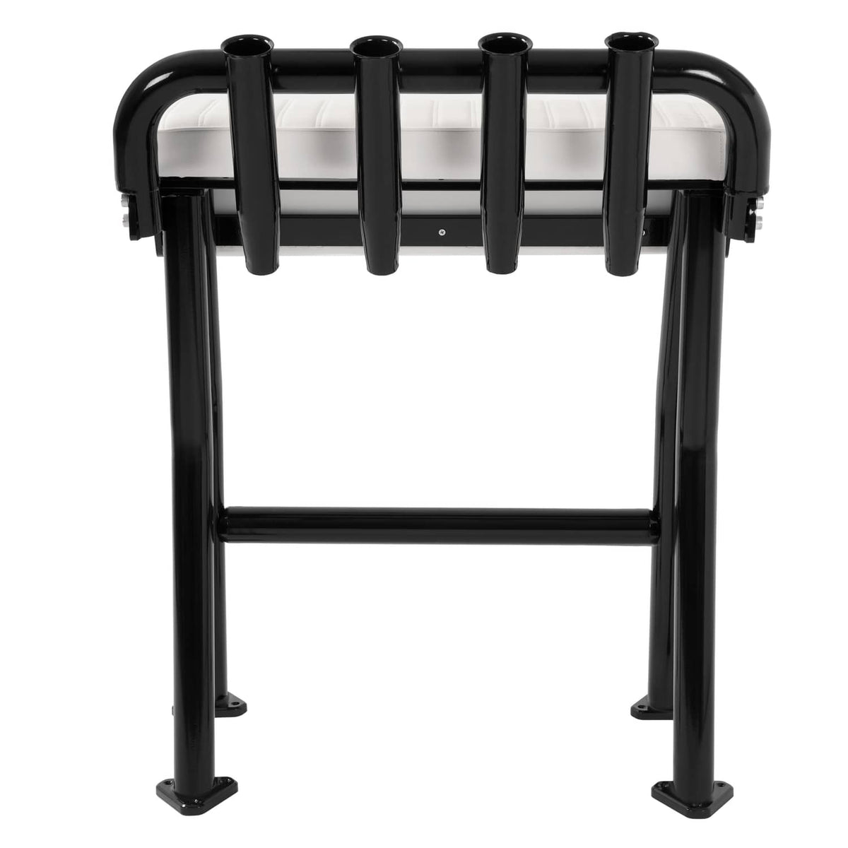 Solidspare 29" Leaning Post Seat W/ 4 Rod Holders Aluminium Boat Seat For Centre Console