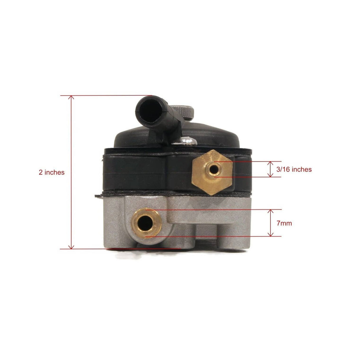 Solid Spare Fuel Pump For Johnson Evinrude Outboard 438555 433386 18-7353 20 25 30 HP 90-00