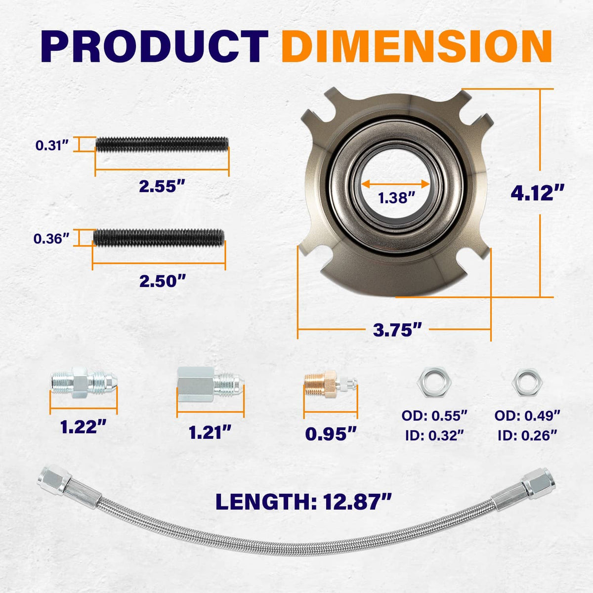 Solidspare Racing Clutch Hydraulic Throwout Bearing 91605135 for Chevy Release Bearing