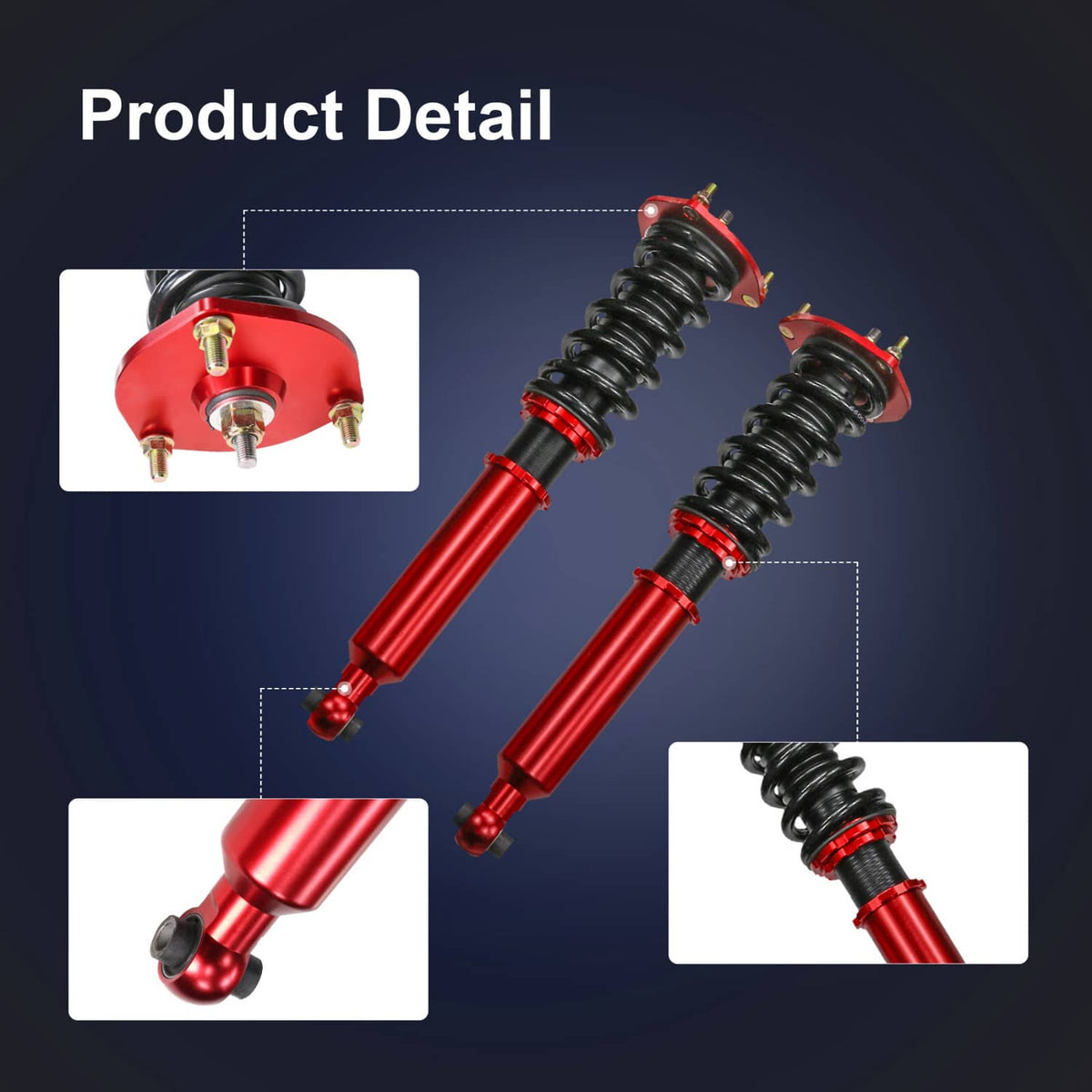 Solidspare Coilovers Struts Shocks For 1993-1998 Toyota Supra 1992-2000 Lexus SC300 SC400