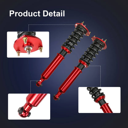 Solidspare Coilovers Struts Shocks For 1993-1998 Toyota Supra 1992-2000 Lexus SC300 SC400