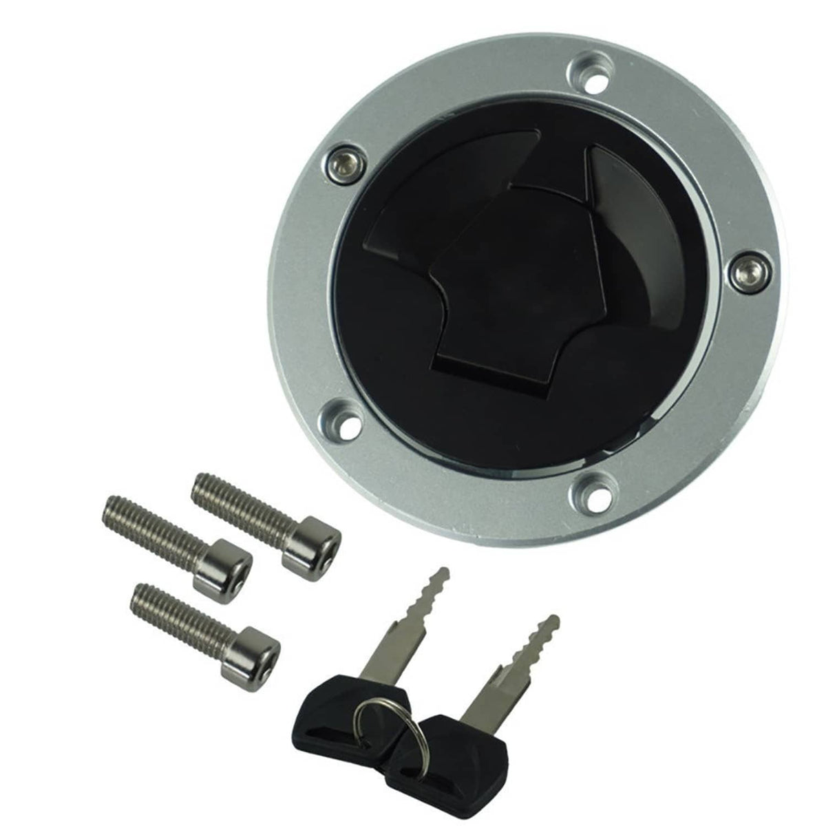 Solidspare Gas Fuel Tank Cap Cover Lock For Kawasaki Ninja 650 ZX10R ZX14R Z1000