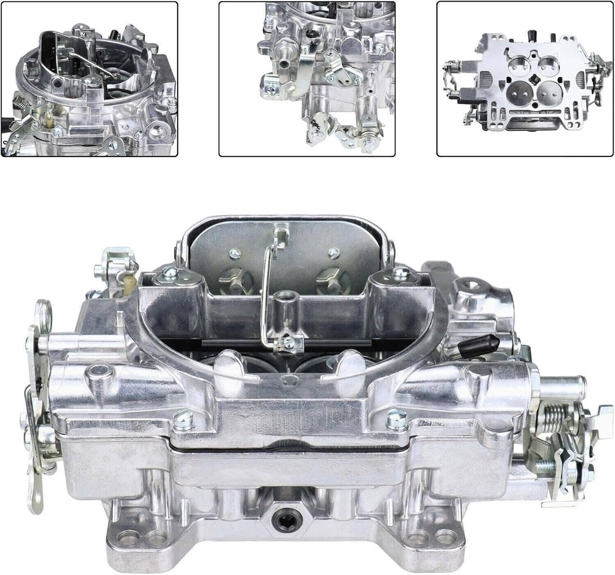 Solidspare 4 Barrel Carburetor w/Manual Electric Choke For Edelbrock 1405 Performer 600 CFM