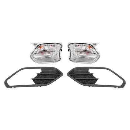 Solid Spare For 2017-2019 Ford Escape Kuga Pair Driving Fog Lights Turn Signal Lamps w/Cover