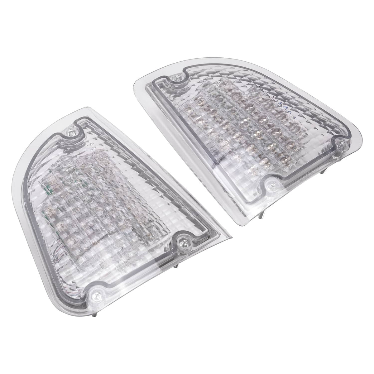 Solid Spare Pair Clear LED Turn Signal Lights Fit For 86-08 KW Kenworth K300 T300 T330 T600