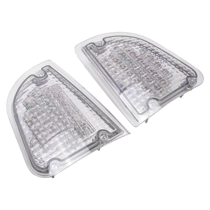Solid Spare Pair Clear LED Turn Signal Lights Fit For 86-08 KW Kenworth K300 T300 T330 T600