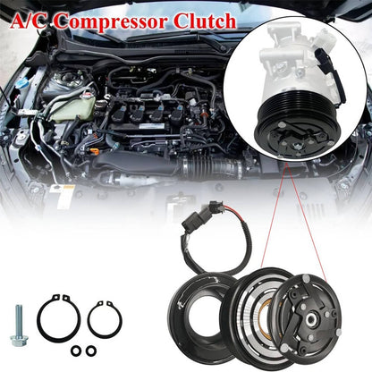 Solidspare AC Compressor Clutch Kit with 7-Groove For 2016-2021 Honda Civic L4 2.0L New