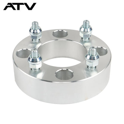 Solidspare 2× 1.5" Wheel Spacer 4x110 74mm M10x1.25 Silver For Suzuki 2002-2007 Eiger 400