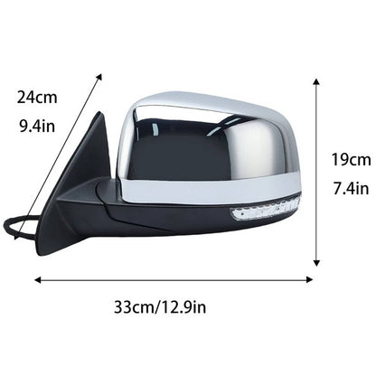 Solidspare Driver Side Mirror w/ Manual Folding Blind Spot For 2011-22 Jeep Grand Cherokee