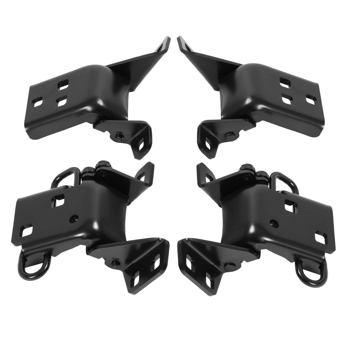 Solid Spare Door Hinge Set For 1973-1991 Chevy/GMC Pickup Trunk Driver & Passenger Side