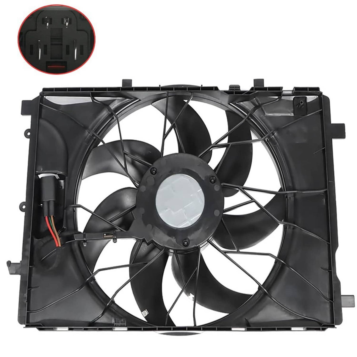 Solidspare New Radiator Cooling Fan For 2010-14 Mercedes-Benz C250 C300 C350 C63 AMG GLK350