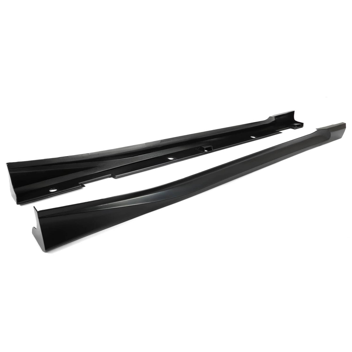 Solid Spare Black Add On Side Skirt Extensions For Honda Accord 2018-2022 JDM 4DR
