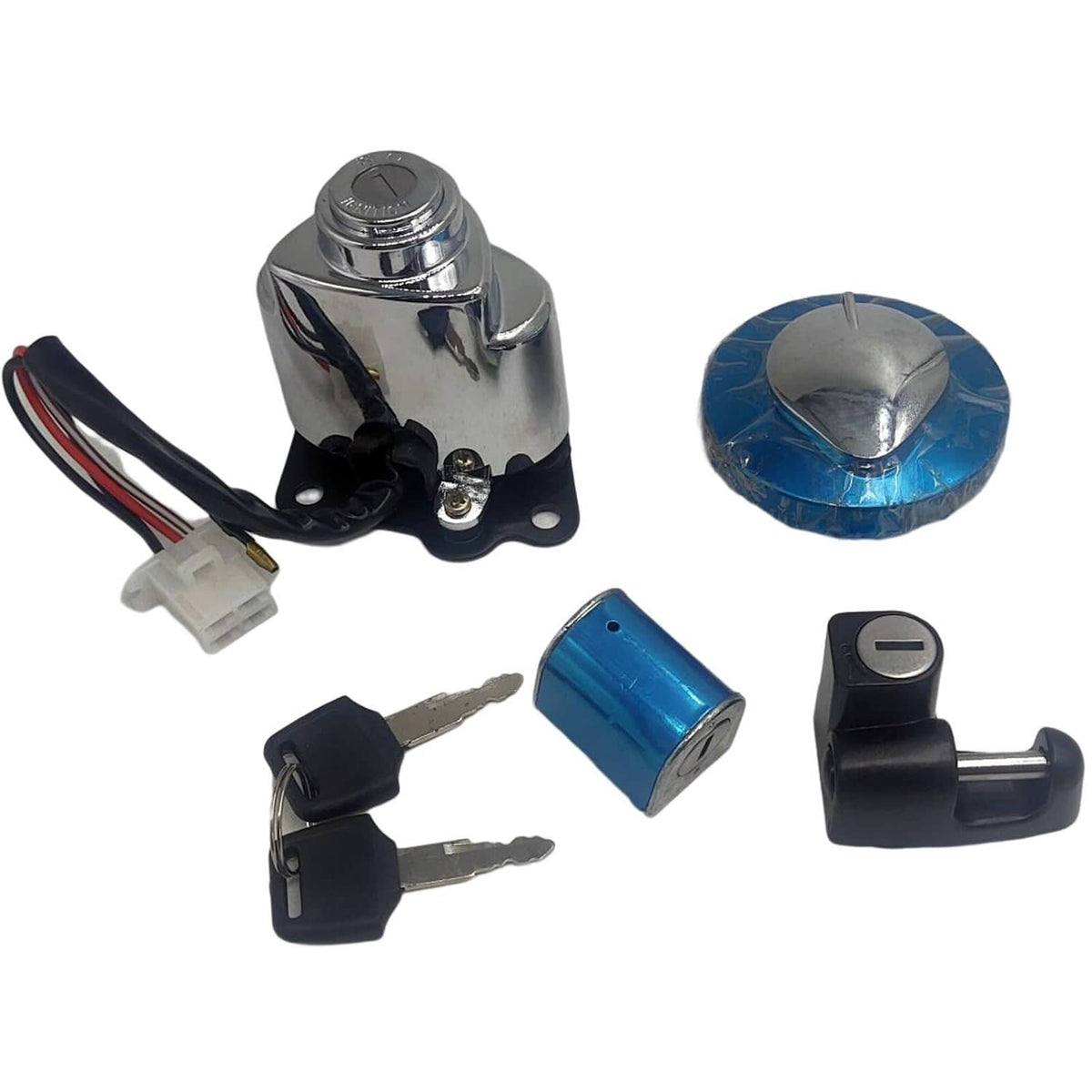 Solidspare Ignition Switch Gas Cap Helmet Lock Key For VT250 Shadow VLX VT 400 600