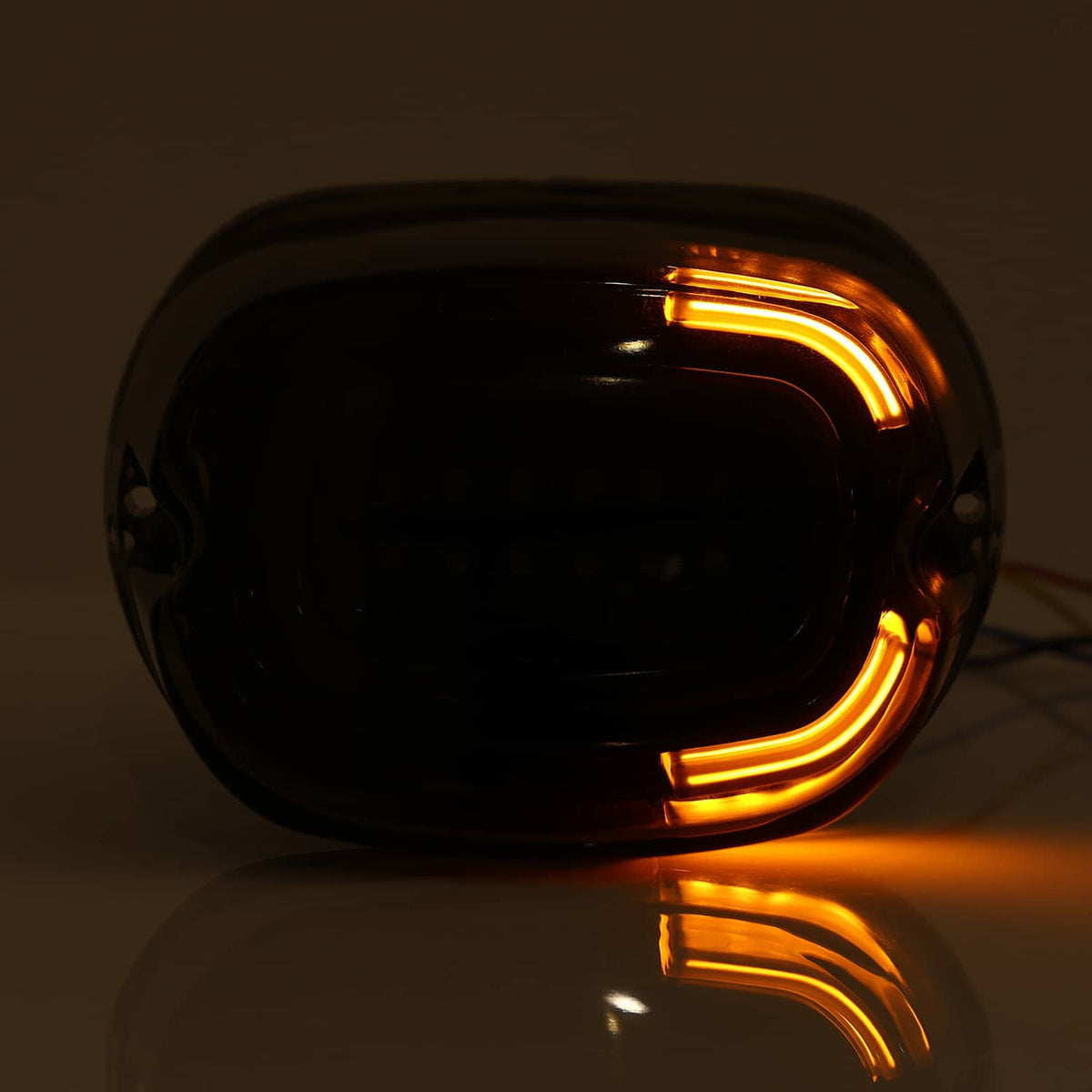 Solidspare Smoked LED Tail Light Brake & Running Turn Signals For Harley Softail XL Rear