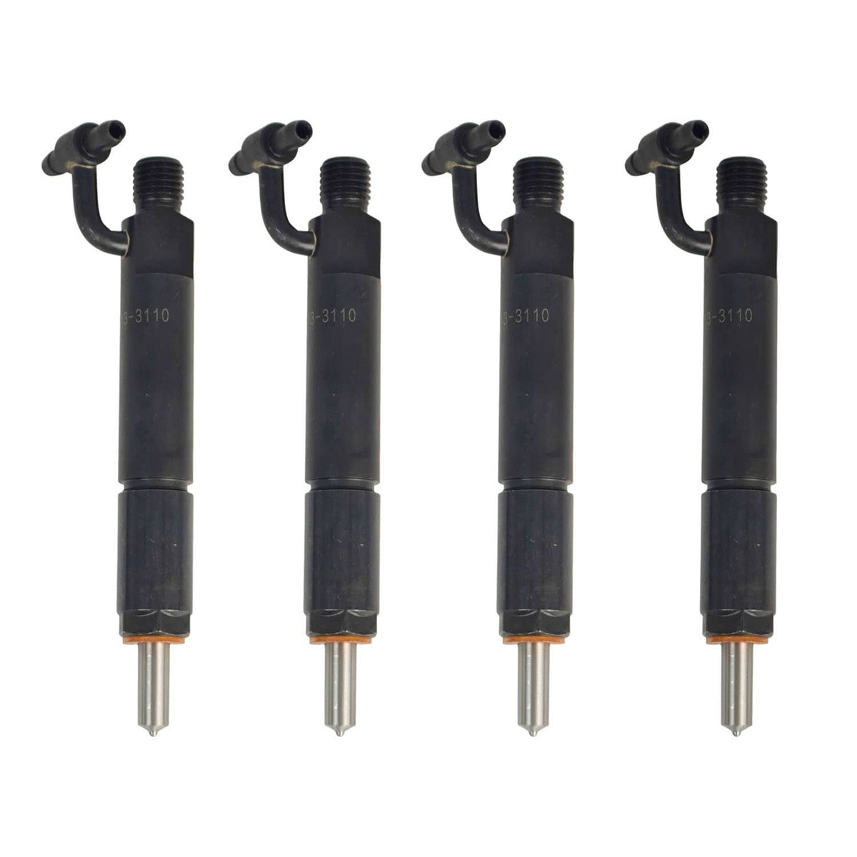 Solid Spare 4X Fuel Injector Fit for Komatsu SA6D95L SAA6D95LE S6D95L Engine 6202-13-3110