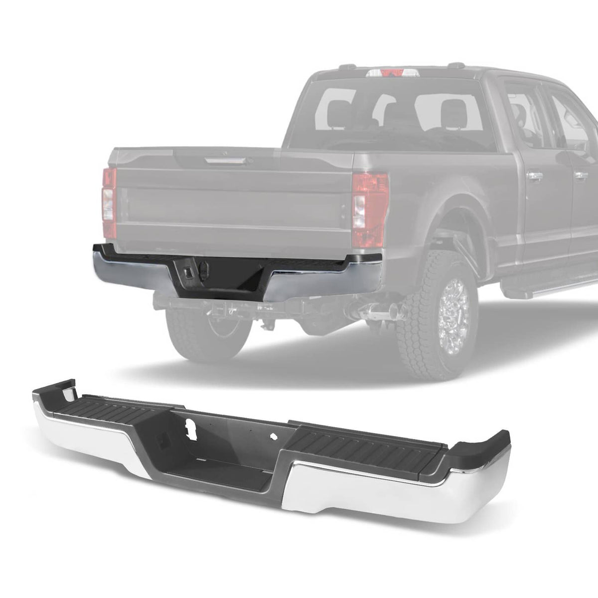 Solidspare Rear Step Bumper Assembly For 17-22 Ford F-250 F-350 Super Duty W/O Park Sensor