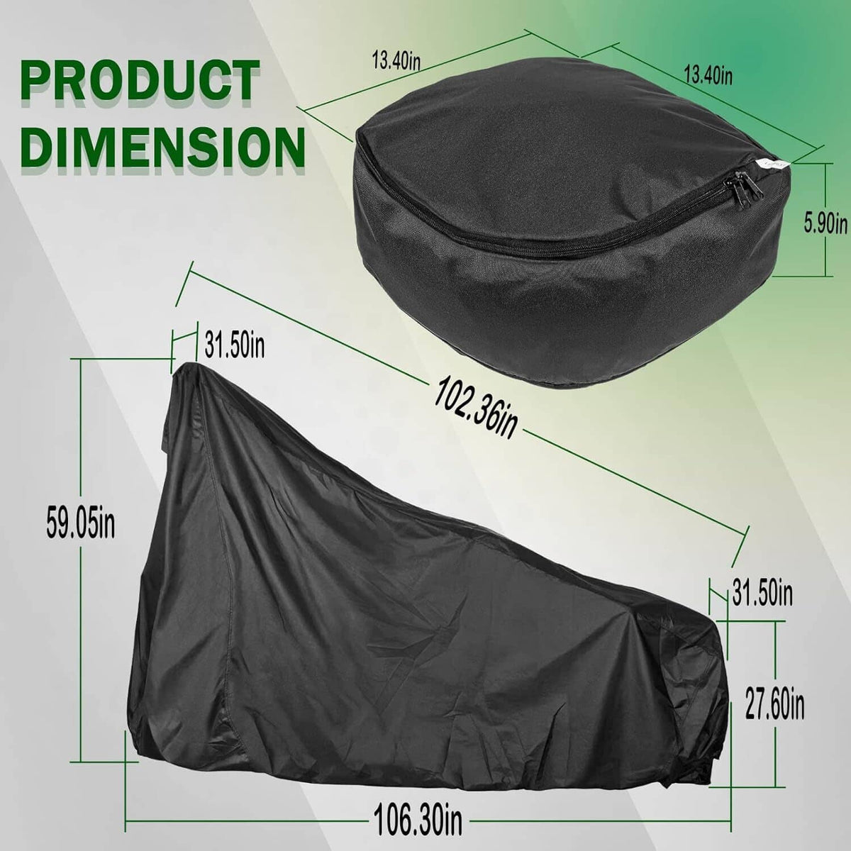 Solidspare LP95637 Classic Accessories Tractor Cover for John Deere Compact Utility Tractor