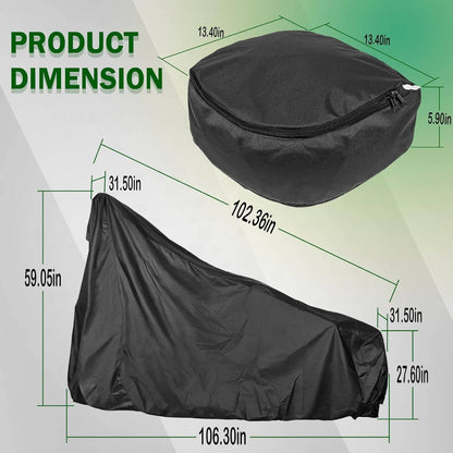 Solidspare LP95637 Classic Accessories Tractor Cover for John Deere Compact Utility Tractor