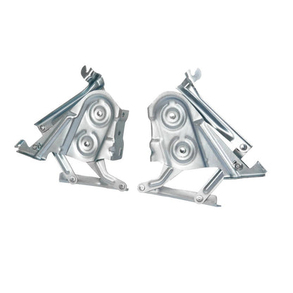 Solid Spare Hood Hinge Set For 1957 Chevrolet Bel Air Nomad Two-Ten One-Fifty Steel LH&RH