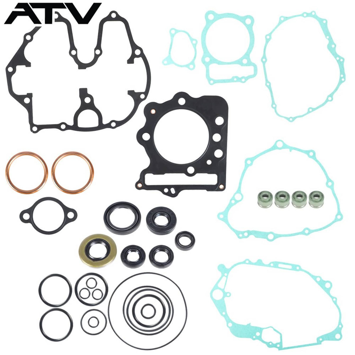 Solidspare High Quality Gasket Kit with Oil Seals 1999-2004 For Honda TRX400EX ATV