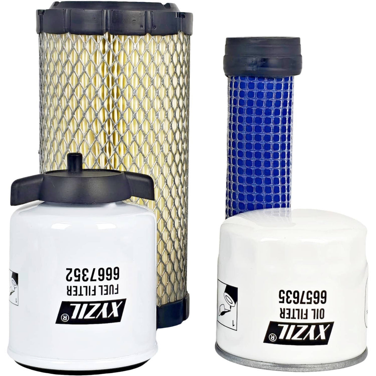 Solid Spare Service Filter Kit Fit for Bobcat E26 w/Kub D1105 Engine Compact Excavator