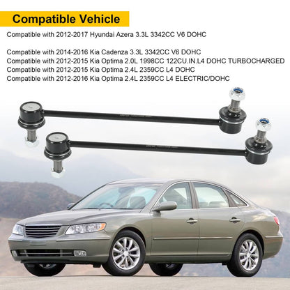 Solidspare Front Sway Bar End Links K750658 For 2012-2015 Hyundai Sonata Kia Optima 270MM