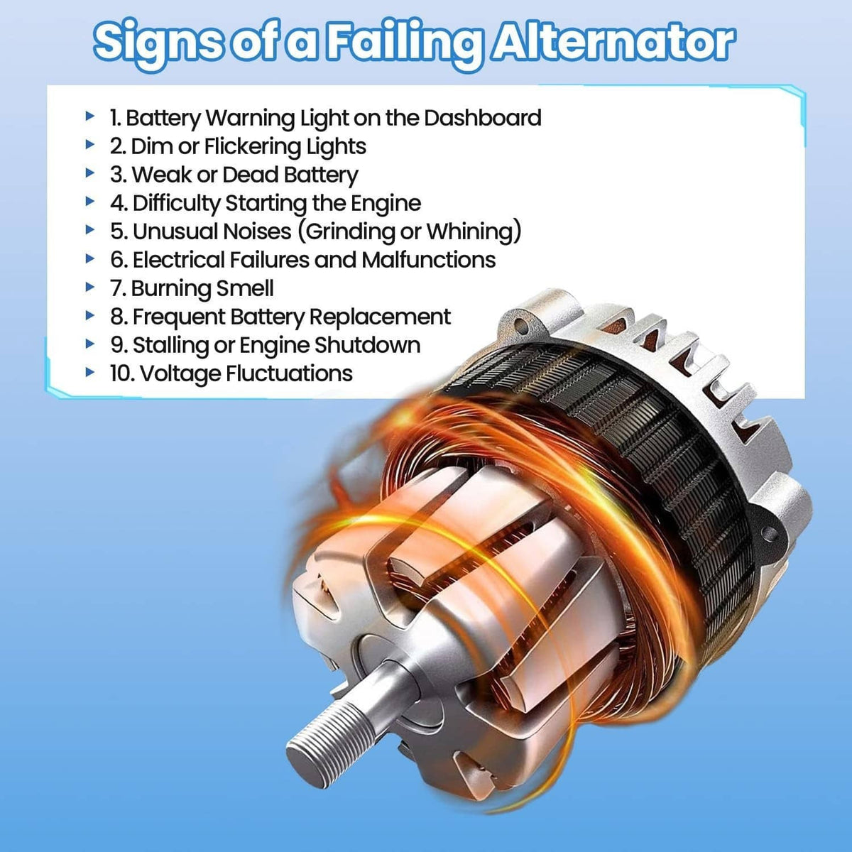 Solidspare 12V 95A CW Alternator For 2012-2015 Honda Civic 1.8L 2013-2015 Acura ILX 2.0L