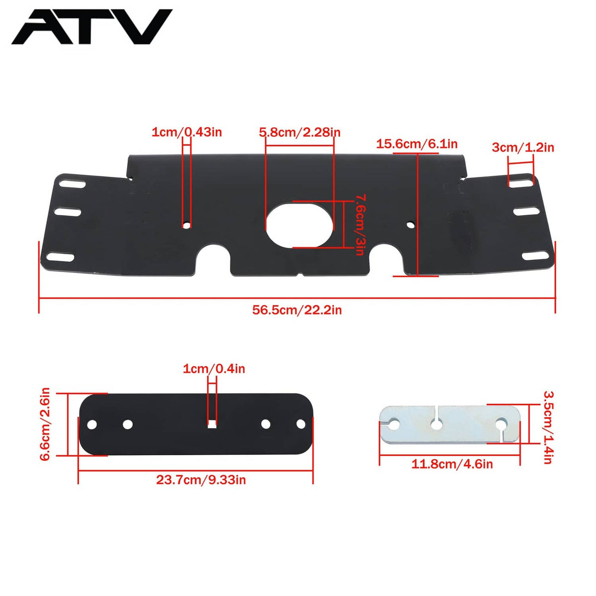 Solidspare Snow Plow Mid Mount Kit For Polaris Sportsman 400 450 500 570 600 700 800
