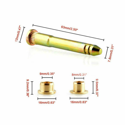 Solidspare Door Hinge Pin Bushing Kit For Honda Accord Civic CR-V CRX CX DX EX SI EG6 B16