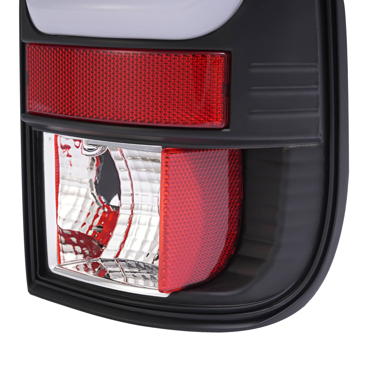 Solid Spare For 1997-03 Ford F150 99-07 F250 F350 Black Smoke LED Tube Tail Light Brake Lamp
