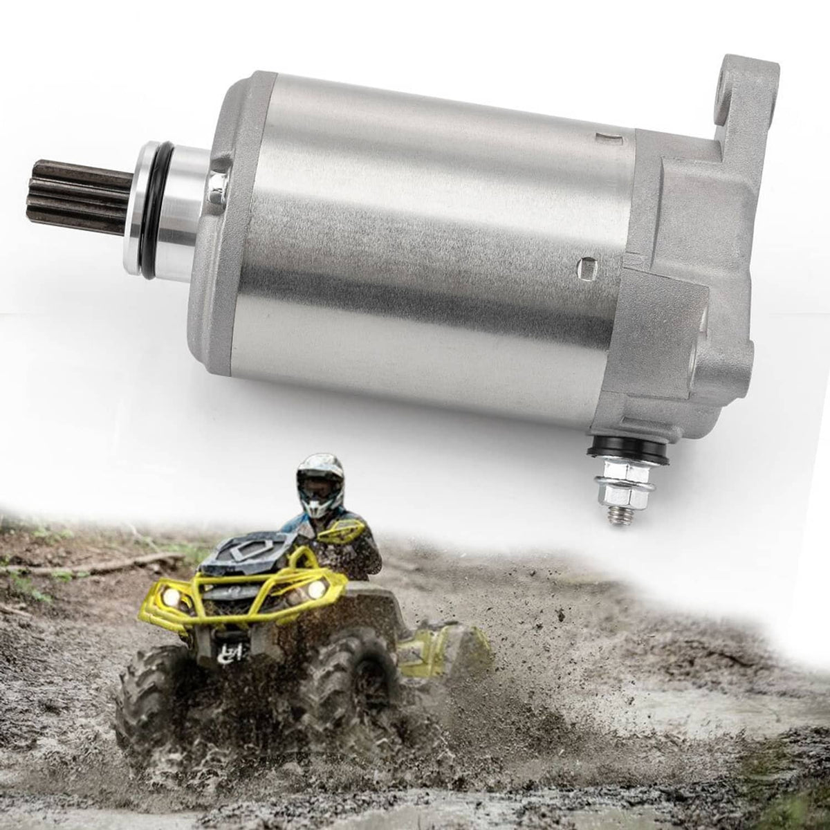 Solidspare Starter 420684566 for Can-Am Outlander 650 Max 2007-2015 / 650 6X6 2015-2023
