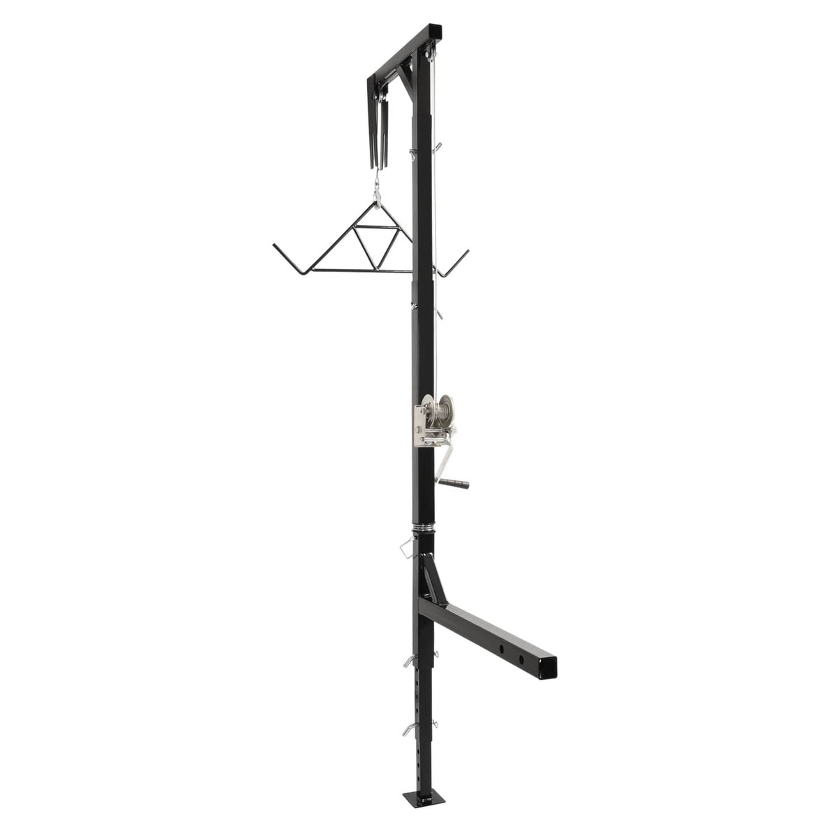 Solid Spare 600lb Truck Hitch Game Hunting Deer Hoist w/ Winch-360 Swivel 2" Hitch Receiver