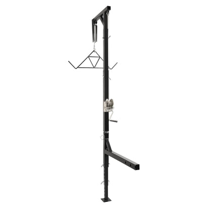 Solid Spare 600lb Truck Hitch Game Hunting Deer Hoist w/ Winch-360 Swivel 2" Hitch Receiver
