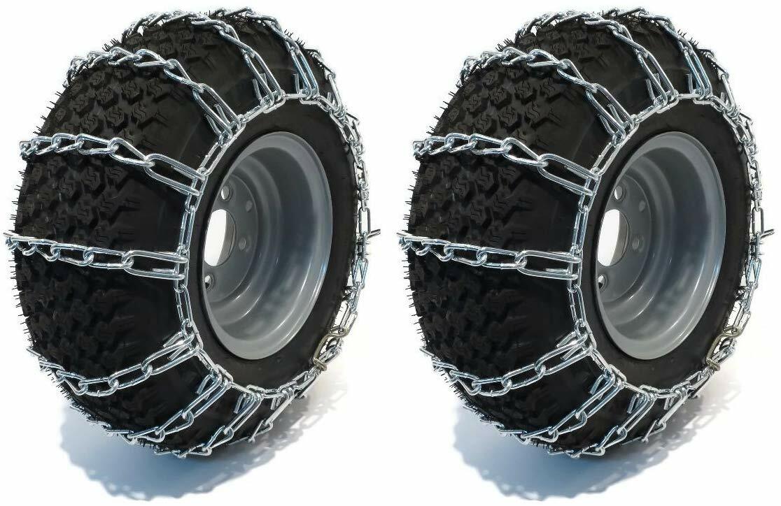 PAIR 2 LINK TIRE CHAIN 18X9.5X8 18 X 9.50-8 18 X 9.5 X 8 18X9.5X8 SNOW BLOWERS