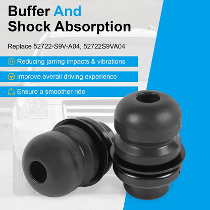 Solidspare 2X Rear Shock Spring Bump Stop For Honda Pilot 2003-2008 52722-S9V-A04