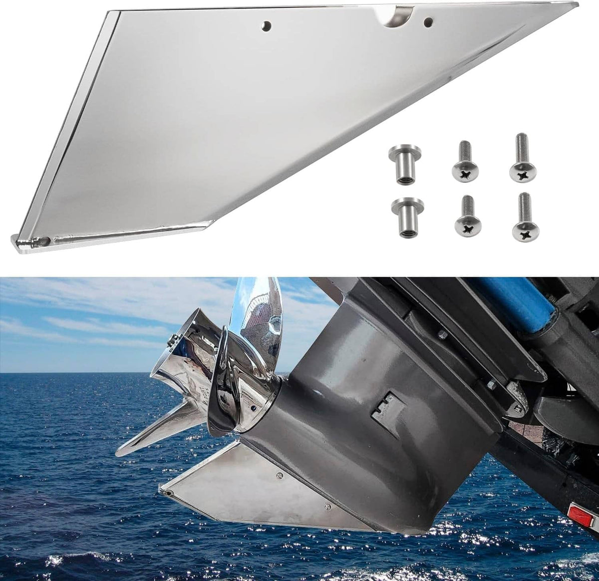 Solidspare Inboard Skeg Guard Protecter for Volvo SX DP 1995-2006 Replace Part 99022 99052