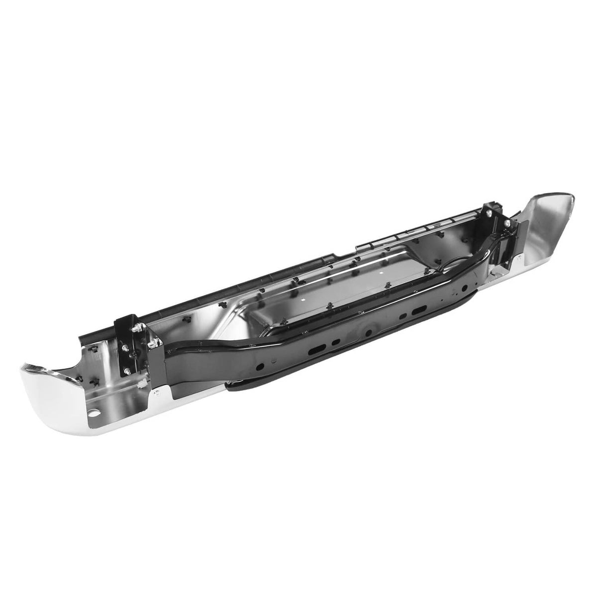 Solidspare Chrome Rear Step Bumper Assembly W/ Sensor Hole For 2005-2021 Nissan Frontier