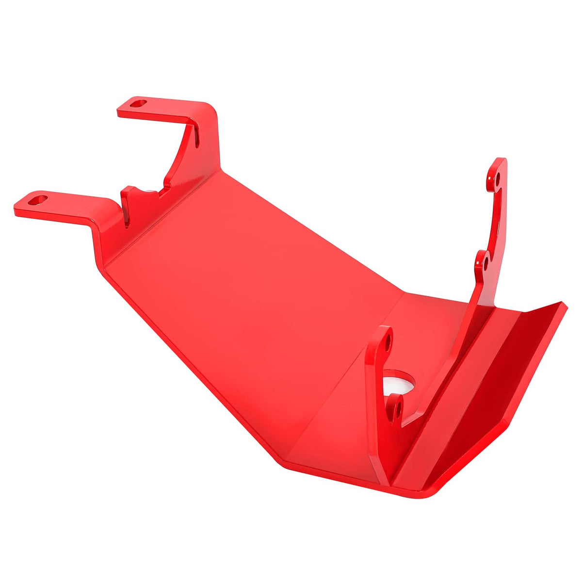 Solid Spare Front Skid Plate Red Steel For Jeep Wrangler 2018-23 / Gladiator 2020-23 RS62116