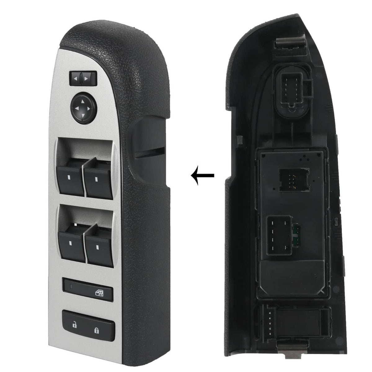 Solidspare Master Power Window Switch W/Black Bezel For 2007-2013 Chevrolet Silverado 1500
