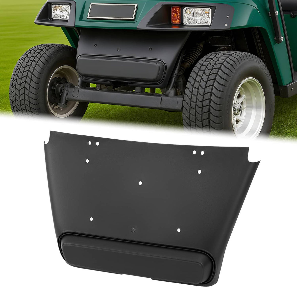 Solidspare For EZGO Medalist/ TXT 1989-2013 Golf Cart Front Shock Shield Cover Bumper Guard